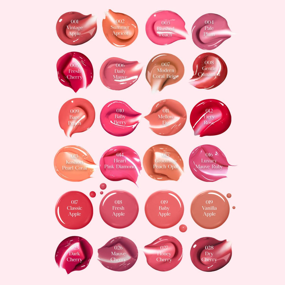 Effet longue tenue du CLIO Teinte Cristal Glam Tint sur les lèvres.