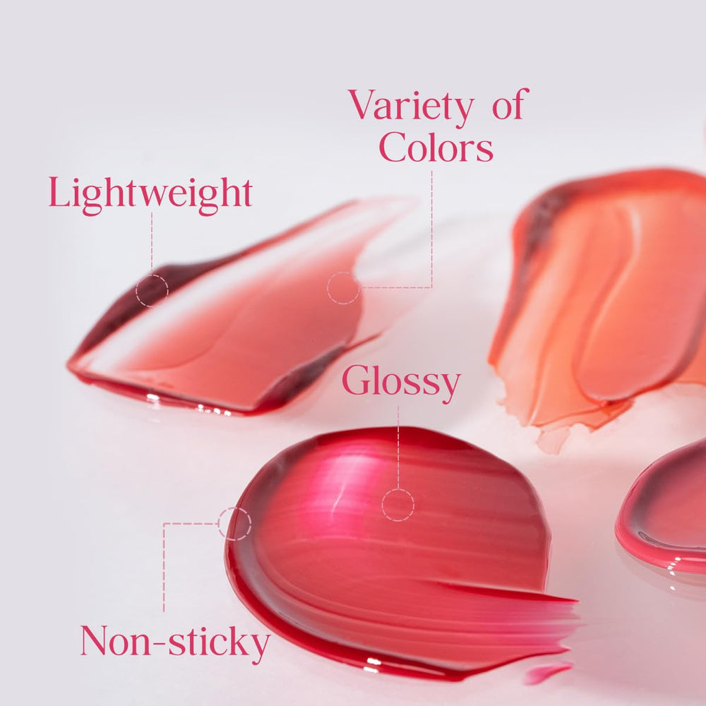 CLIO Crystal Glam Tint, finition brillante, lèvres lumineuses et naturelles.