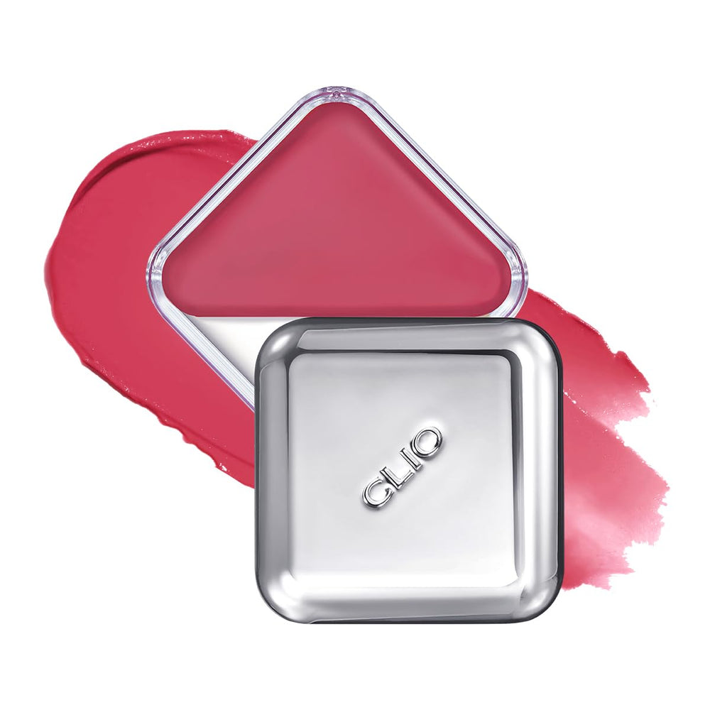 CLIO Essential Lip & Cheek Tap dans son étui compact, idéal pour des retouches en déplacement.