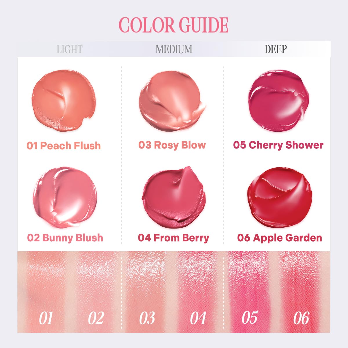 CLIO Essential Lip & Cheek Tap se fond au contact des doigts pour un fini lumineux.