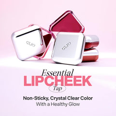 CLIO Essential Lip & Cheek Tap sur les lèvres, texture crème légère et couleur modulable.