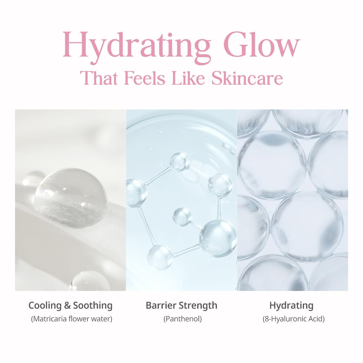 CLIO Kill Cover Mesh Glow – acide hyaluronique hydrate sans alourdir la peau.
