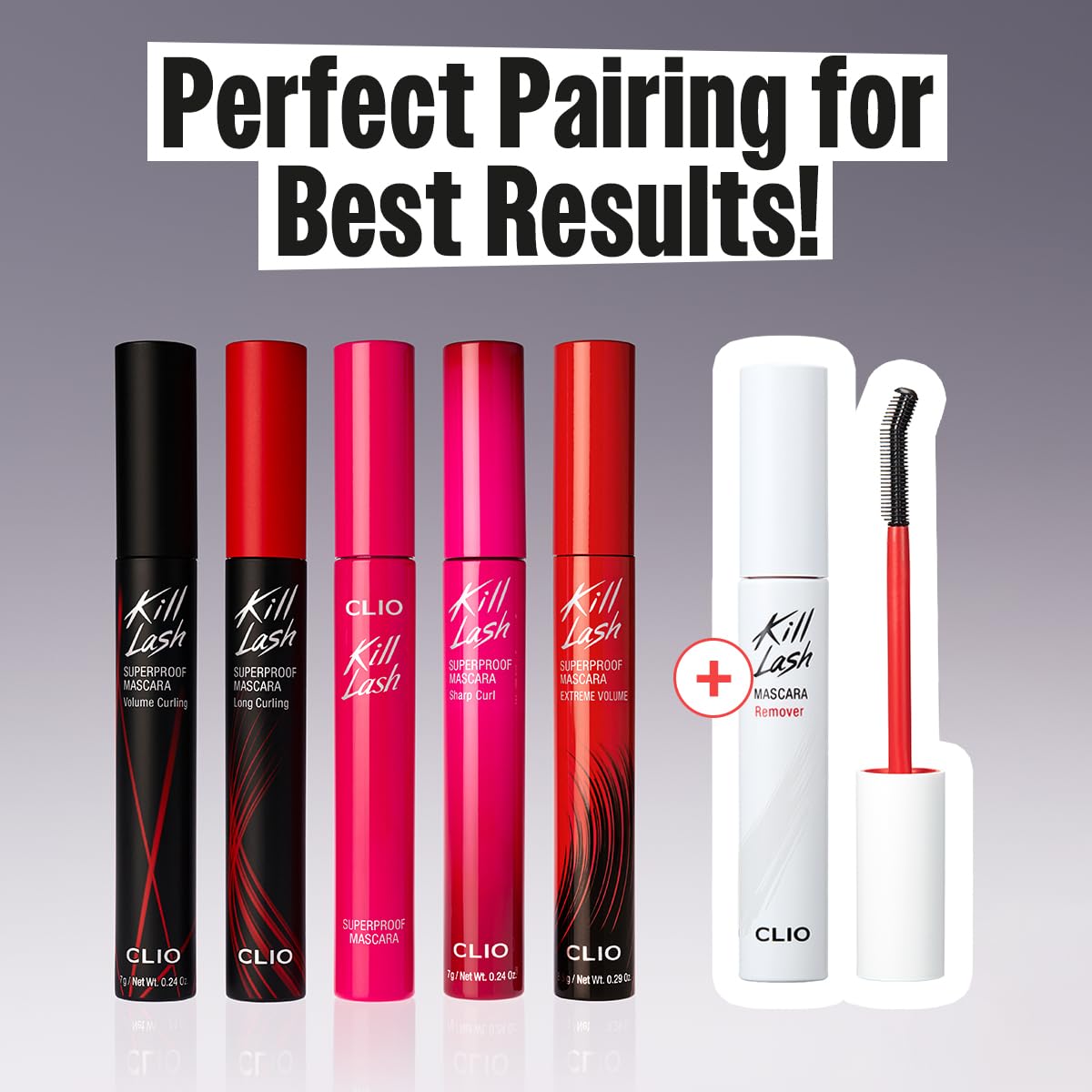CLIO Kill Lash Demaquillant Yeux – compatible avec le mascara Kill Lash pour une routine complète.