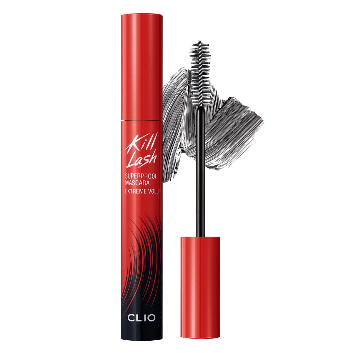 CLIO Kill Lash Superproof avec brosse forme cacahuete donnant volume soutenu