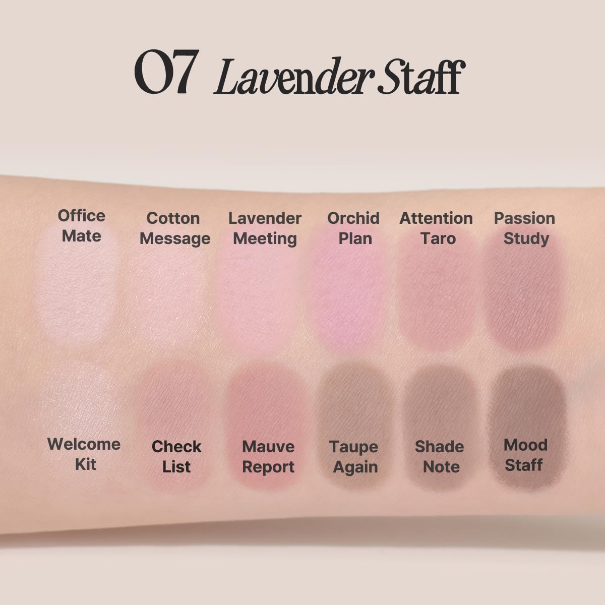CLIO PROFESSIONAL Palette Yeux Air 07 Lavender Staff – teintes paillettes et brillantes pour accents lumineux.