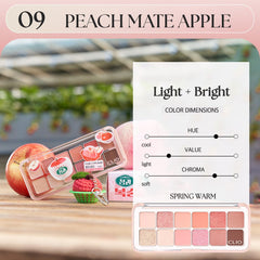 CLIO PRO EYE PALETTE AIR-base-mat: bases mates pour un fond uniforme et facile à estomper.