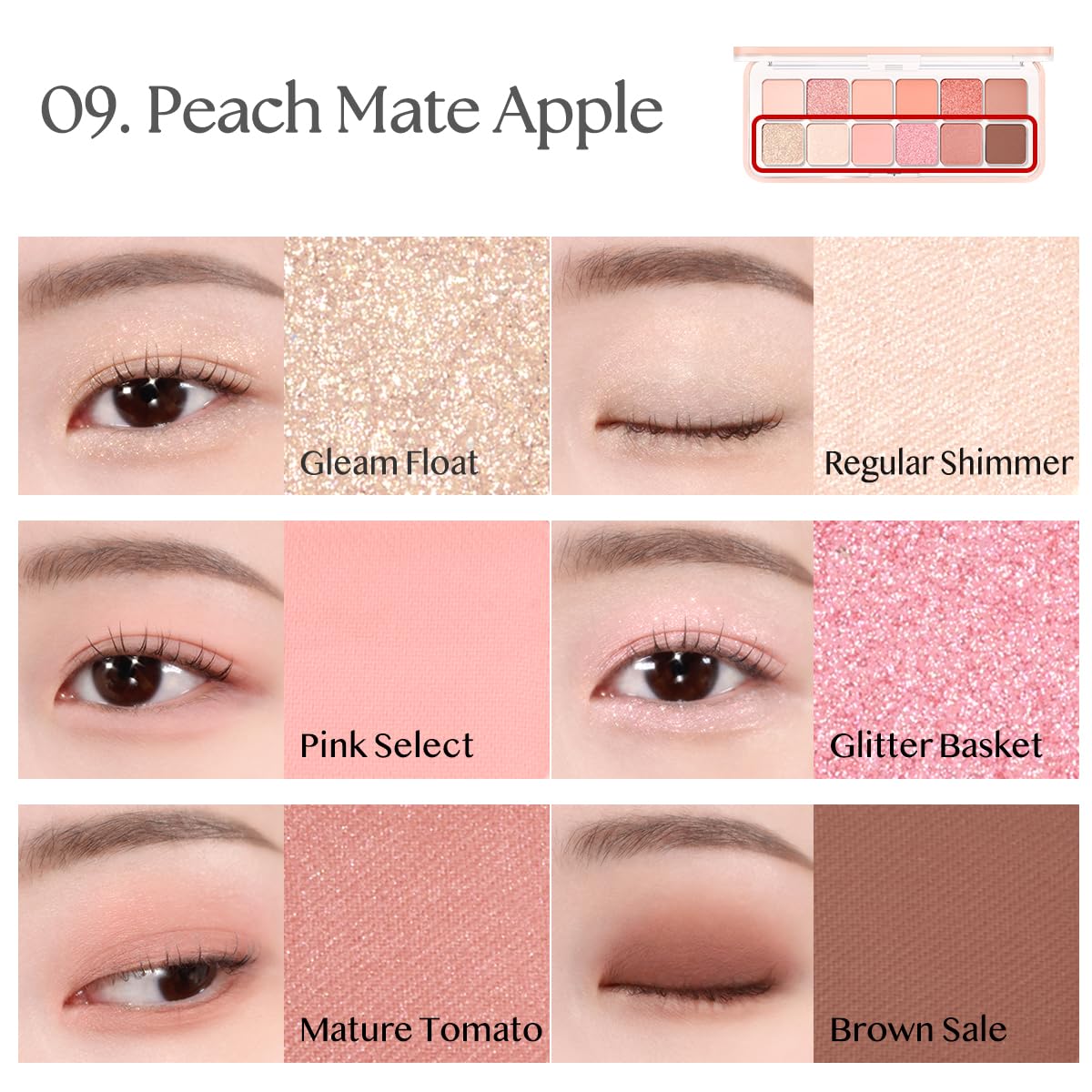 CLIO PRO EYE PALETTE AIR-jour-nuit: versatilité jour et nuit pour différents looks.