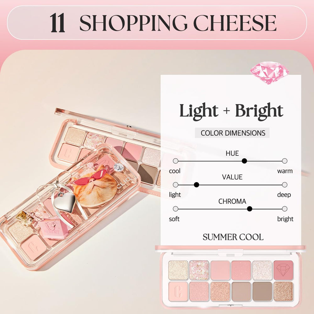 CLIO PRO PALETTE YEUX AIR – fards mats pour un rendu velouté et modulable.