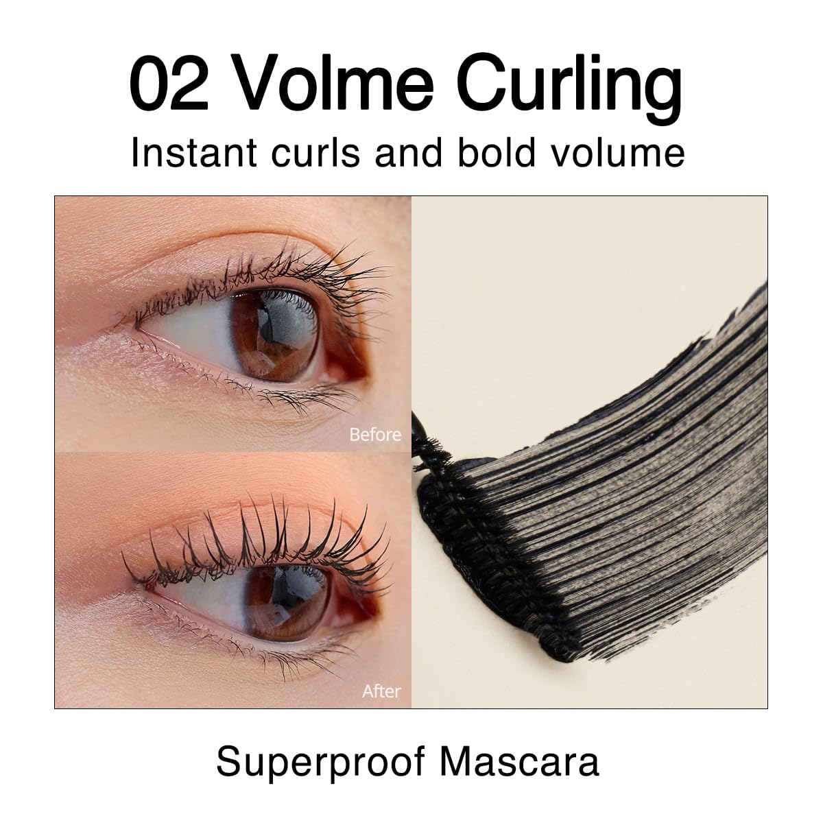 CLIO Kill Lash Superproof – application précise grâce à la brosse-boule