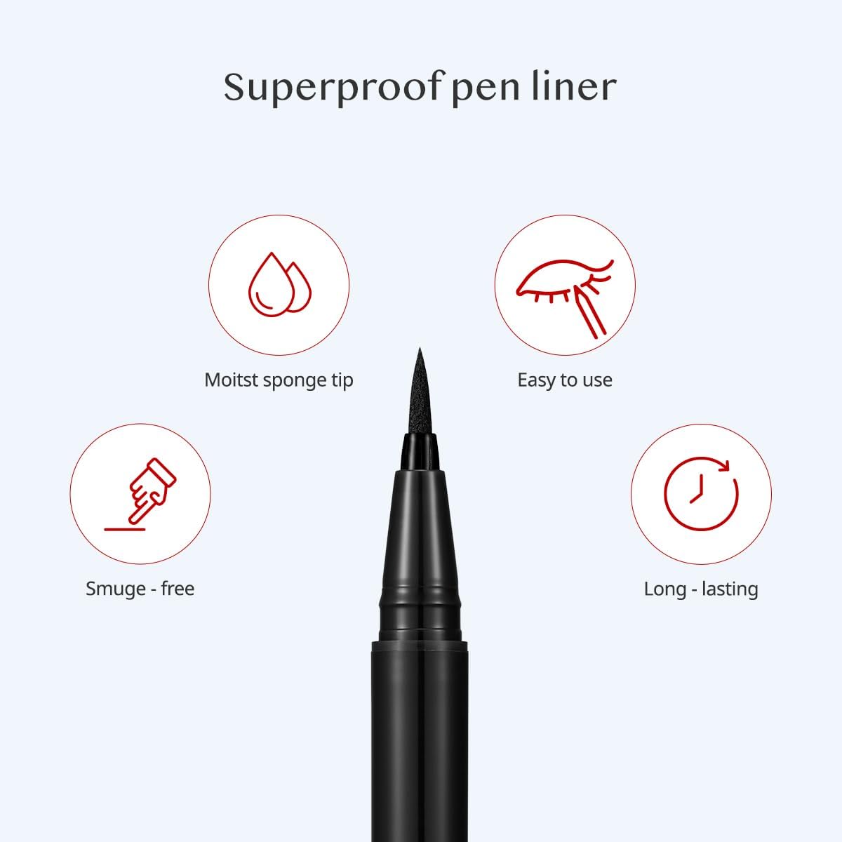 CLIO Superproof Eyeliner application confortable usage quotidien sans effort.