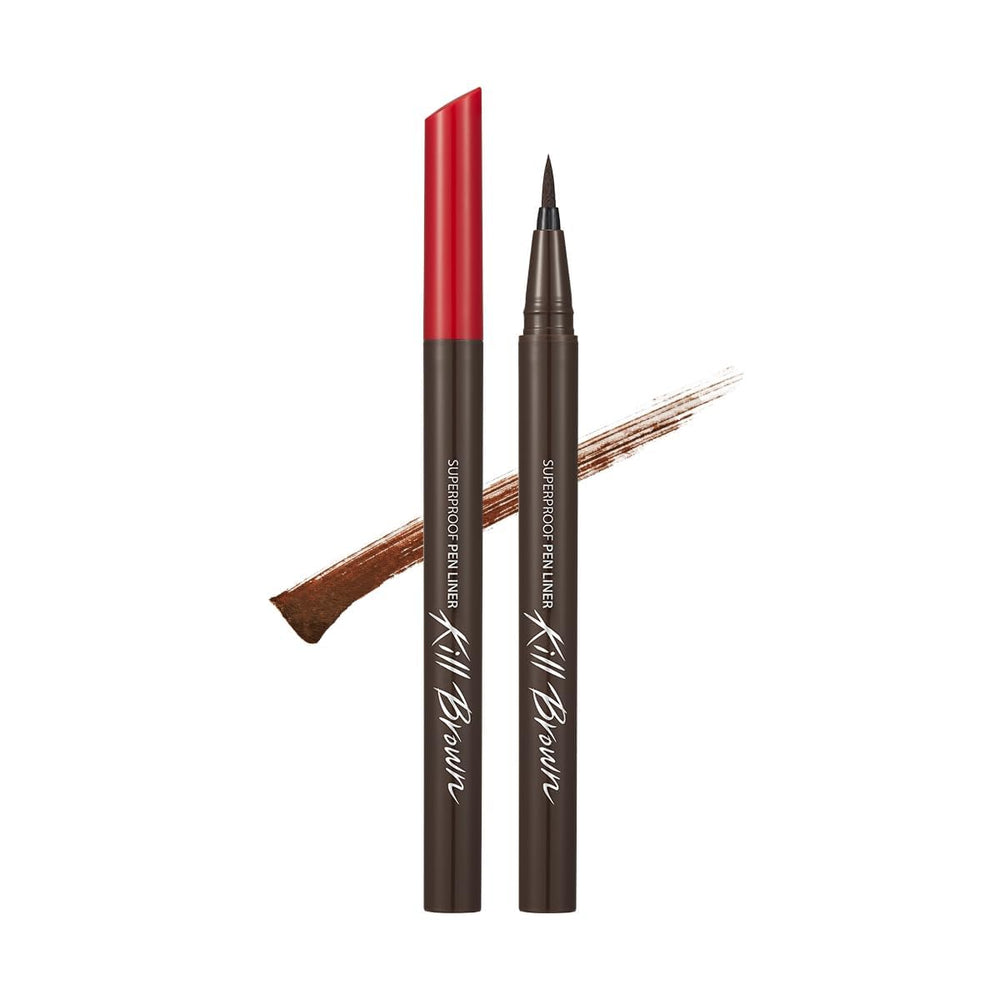 CLIO Superproof Eyeliner a pointe precise brun intense.