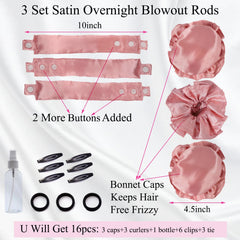 Capuche satin CLIONE Bun Bons protège les cheveux pendant le sommeil.
