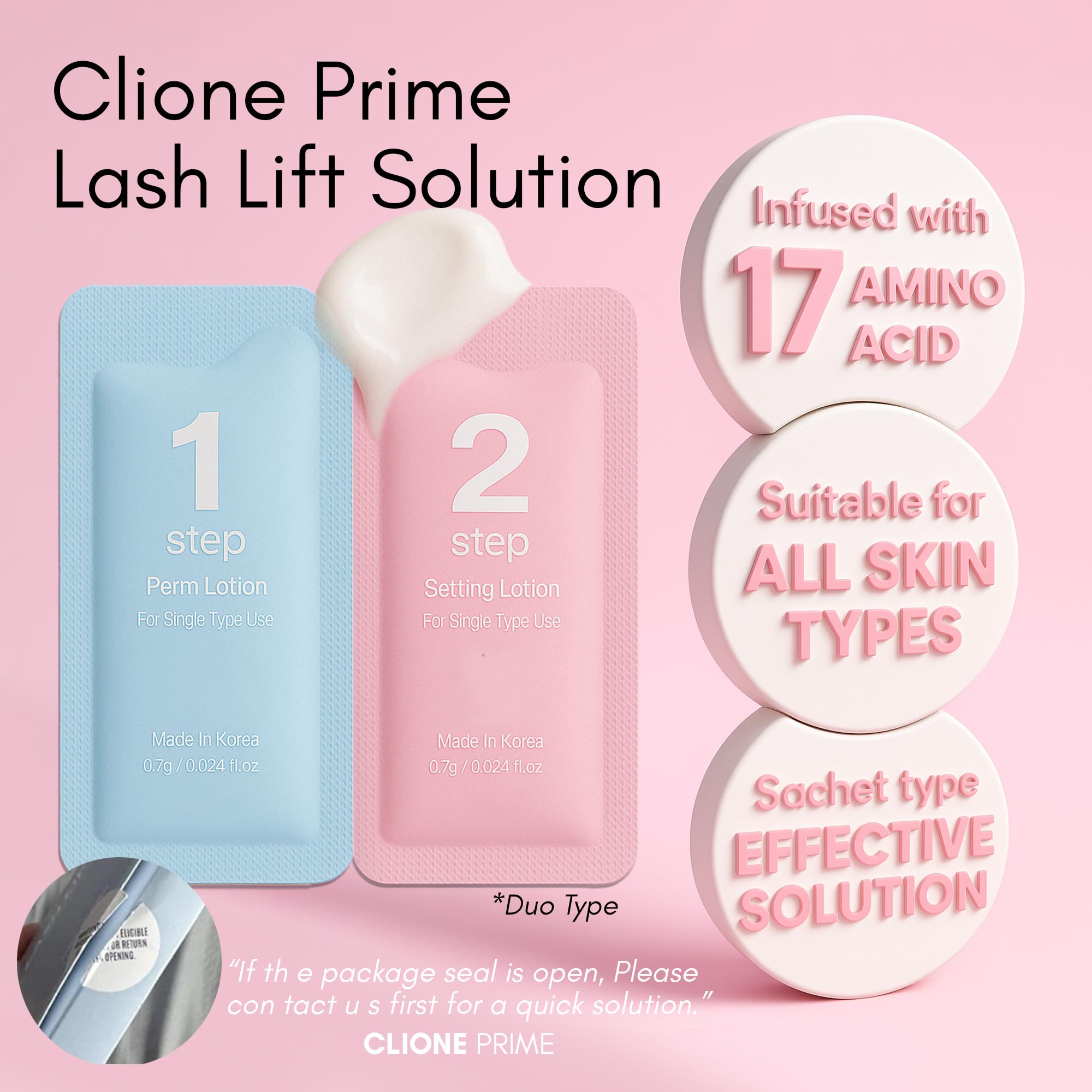 CLIONE PRIME emballage-design : présentation soignée.