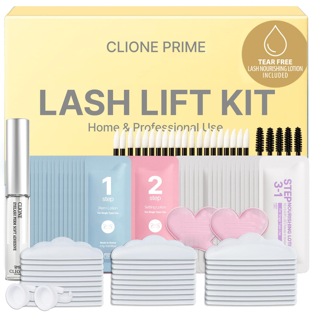 CLIONE PRIME ensemble-lash-lift-sachets-usage-unique: sachets jetables pour une hygiène optimale.