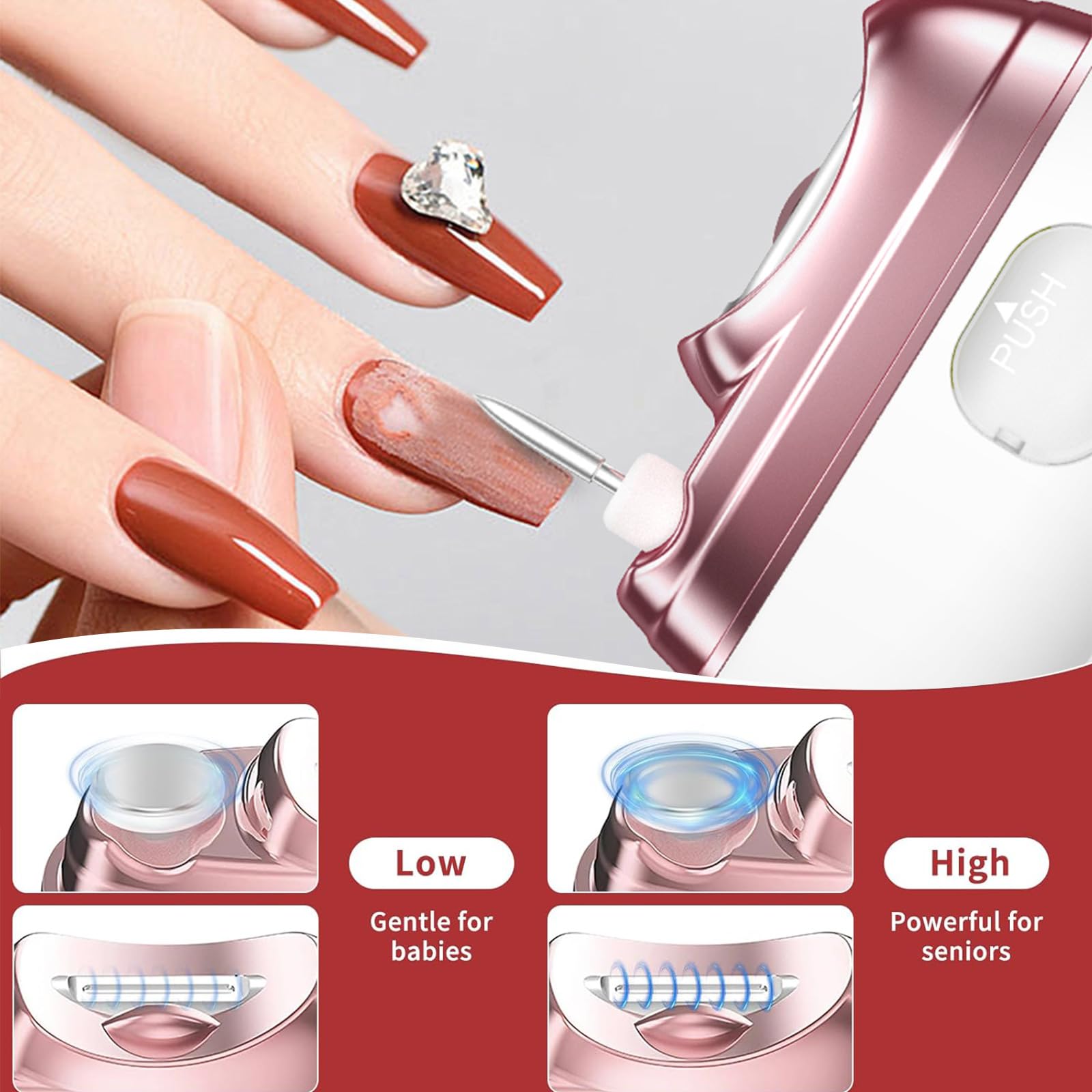 Clippe-ongles électrique 2026 – lumière LED pour guider la coupe avec précision.