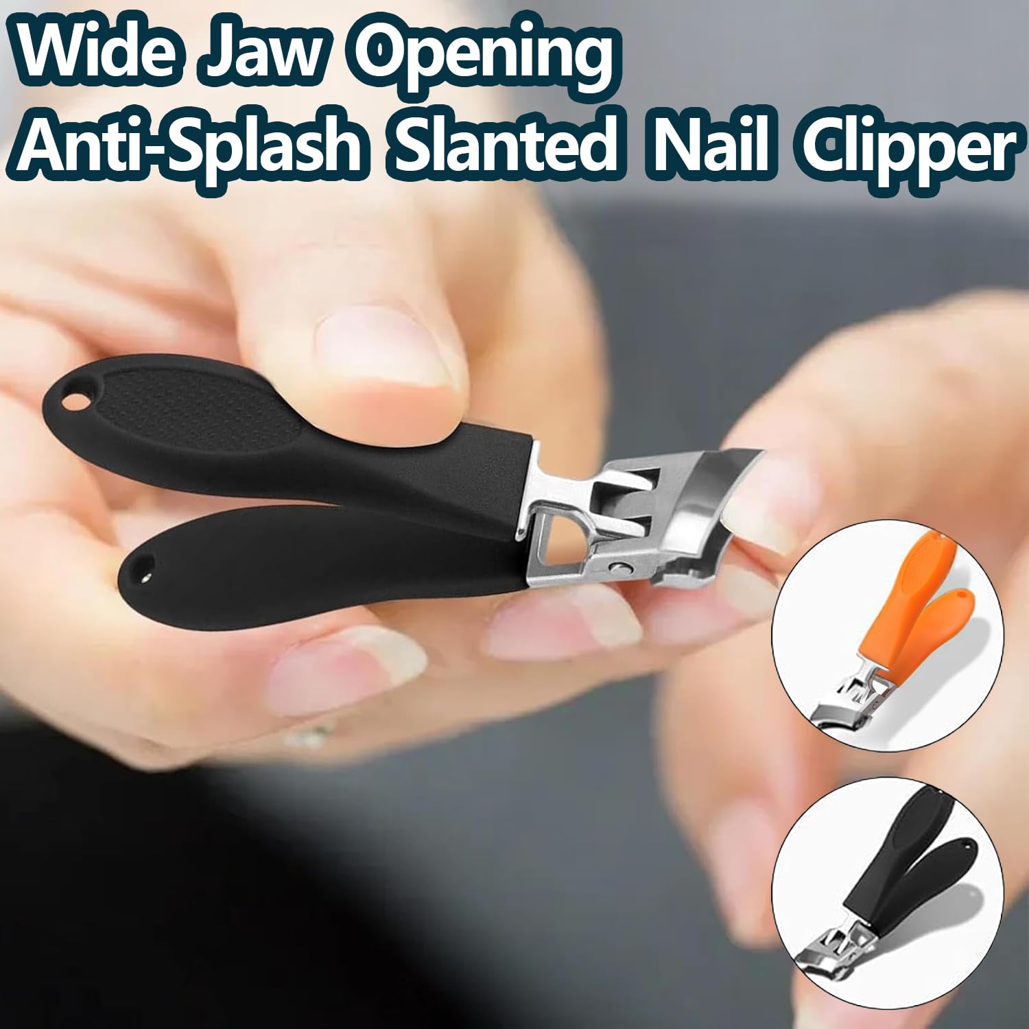 Clippeur-ongles ensemble 2 pièces pratique pour toute la famille