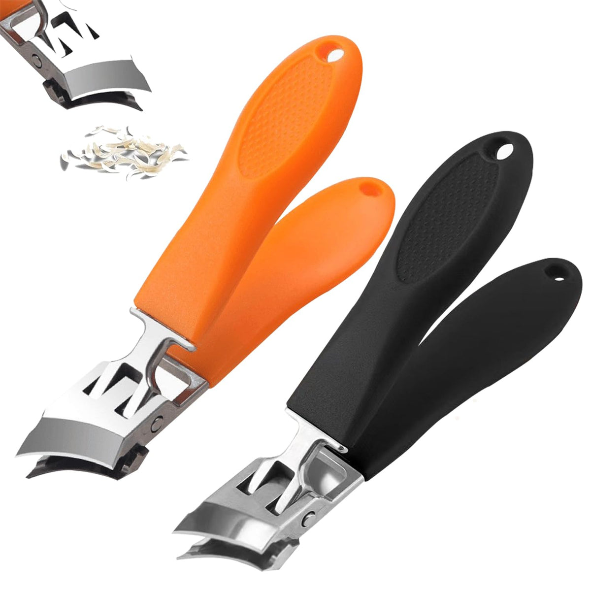 Clippeur-ongles à ouverture large anti-éclaboussures, pratique pour ongles épais