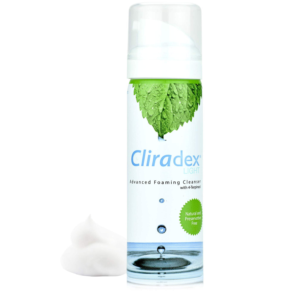 Cliradex Foam nettoyage paupieres: nettoyage doux des paupieres et des cils