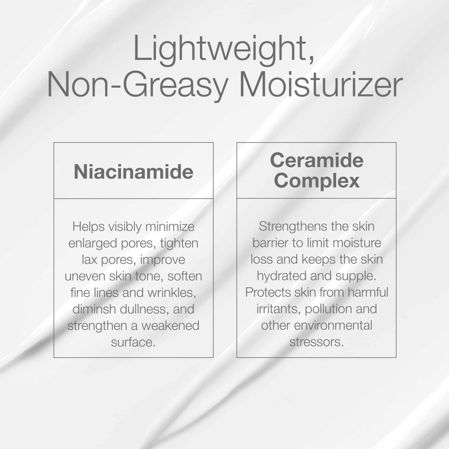 CLn Hydratant Visage absorption-rapide: peau qui s'absorbe rapidement sans film gras.