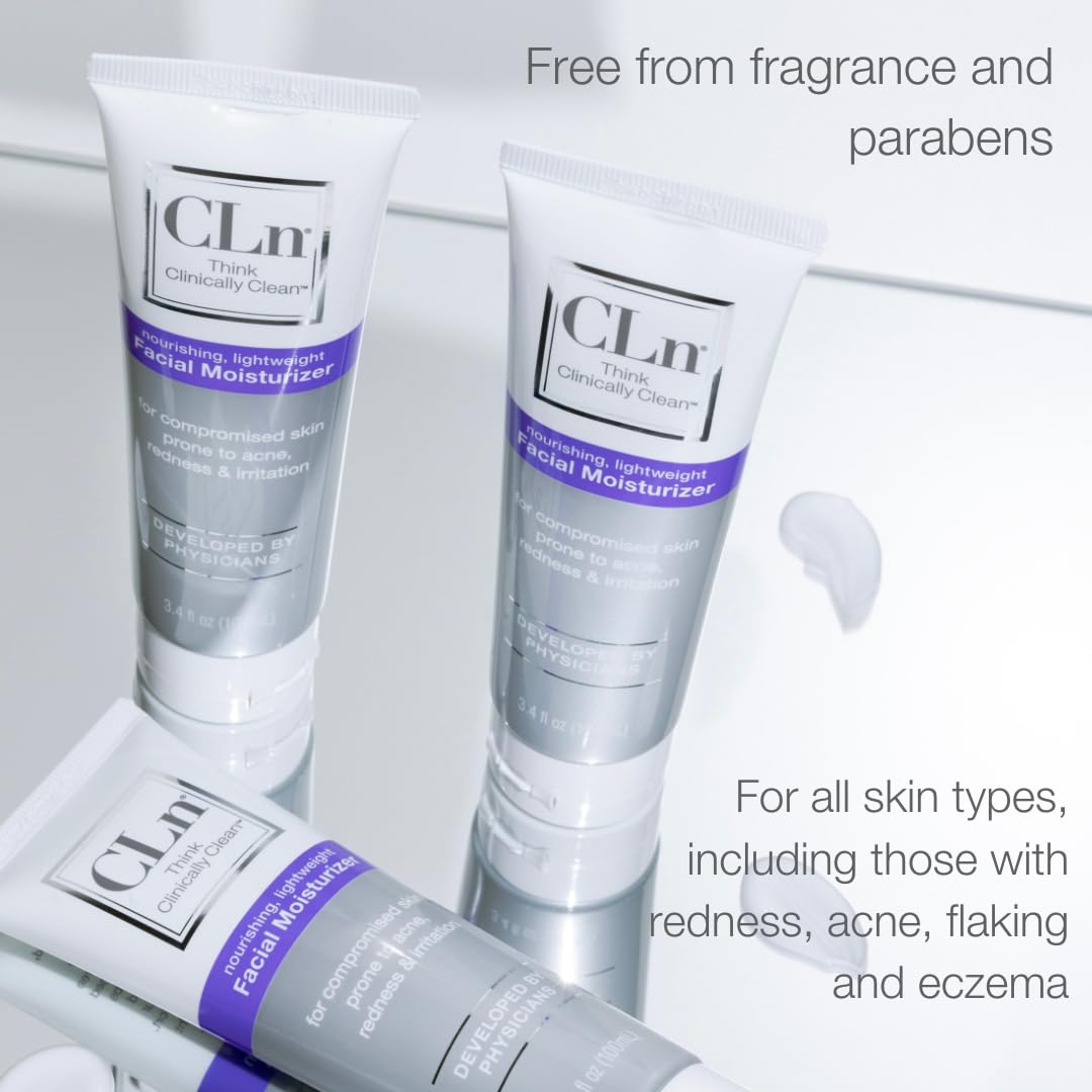 CLn Hydratant Visage hypoallergenique-noncomedogene: formule légère adaptée peau sensible.