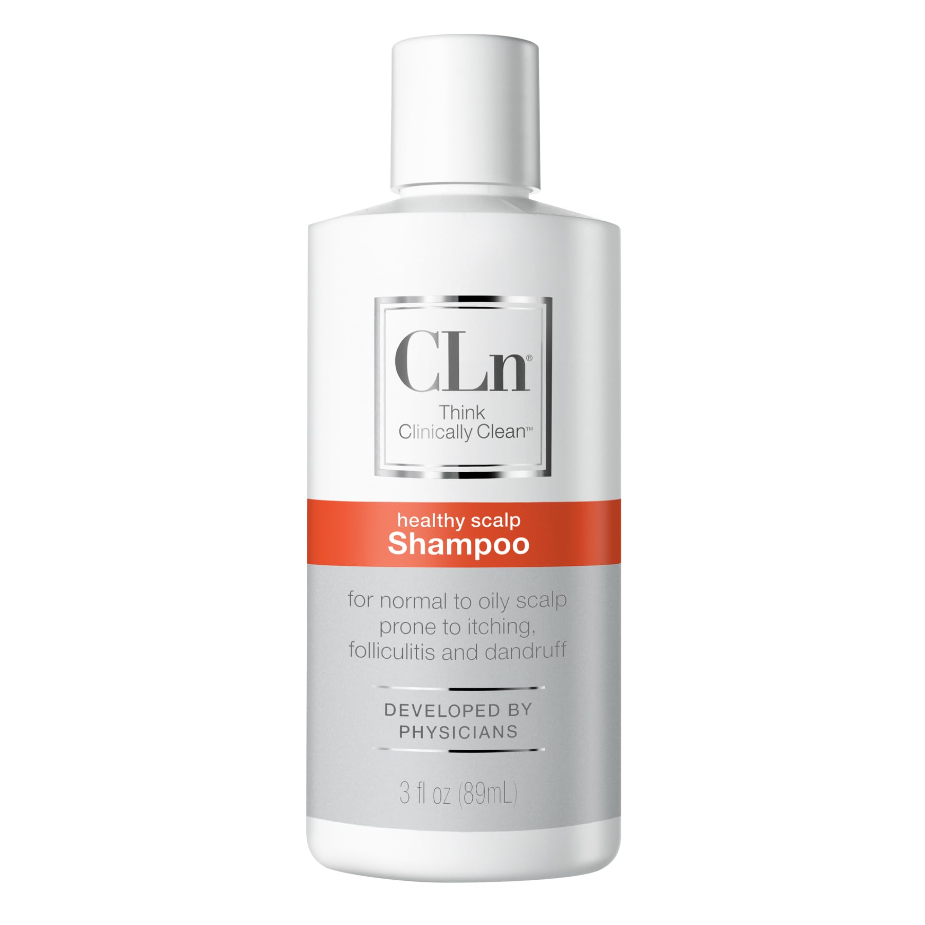 CLn Shampoing acide salicylique - bouteille, nettoyage en profondeur du cuir chevelu.