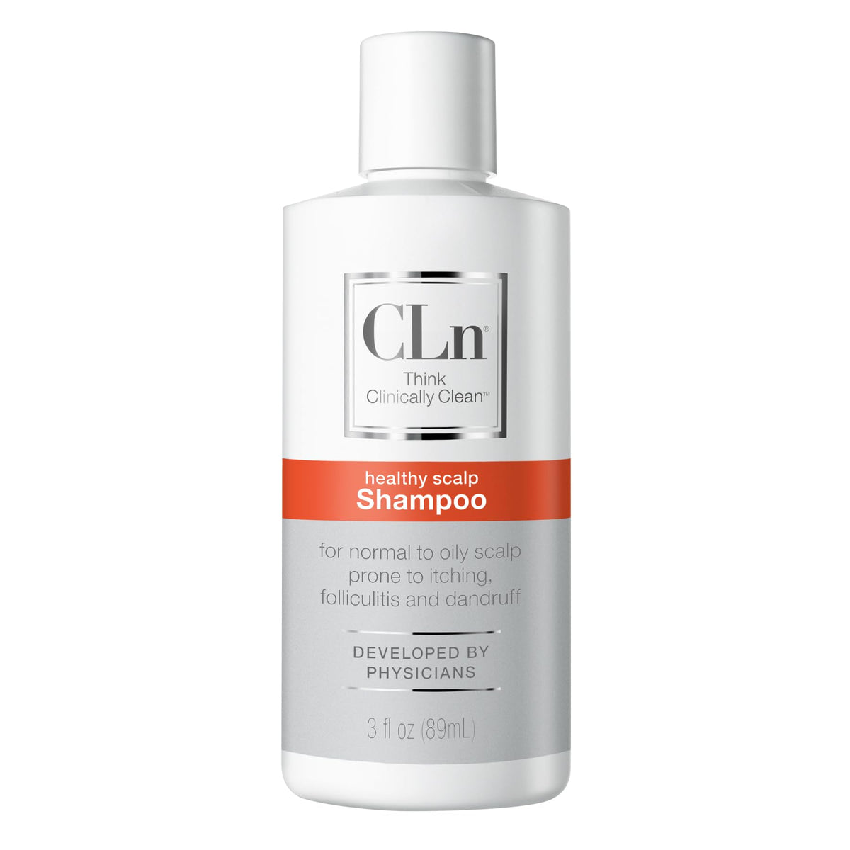 CLn Shampoing acide salicylique - bouteille, nettoyage en profondeur du cuir chevelu.