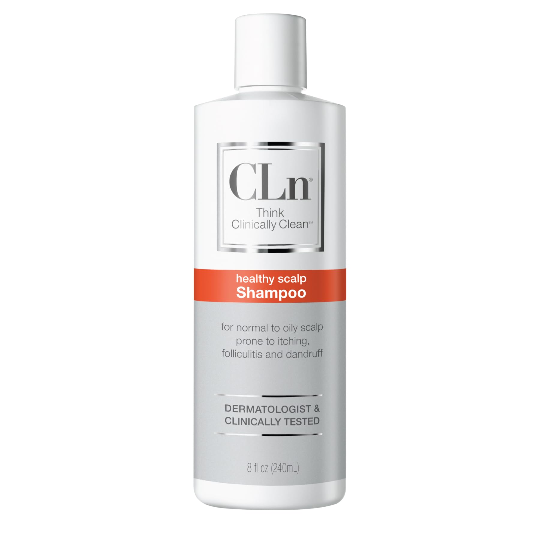 CLn Shampoing – bouteille clarifiante pour cuir chevelu.