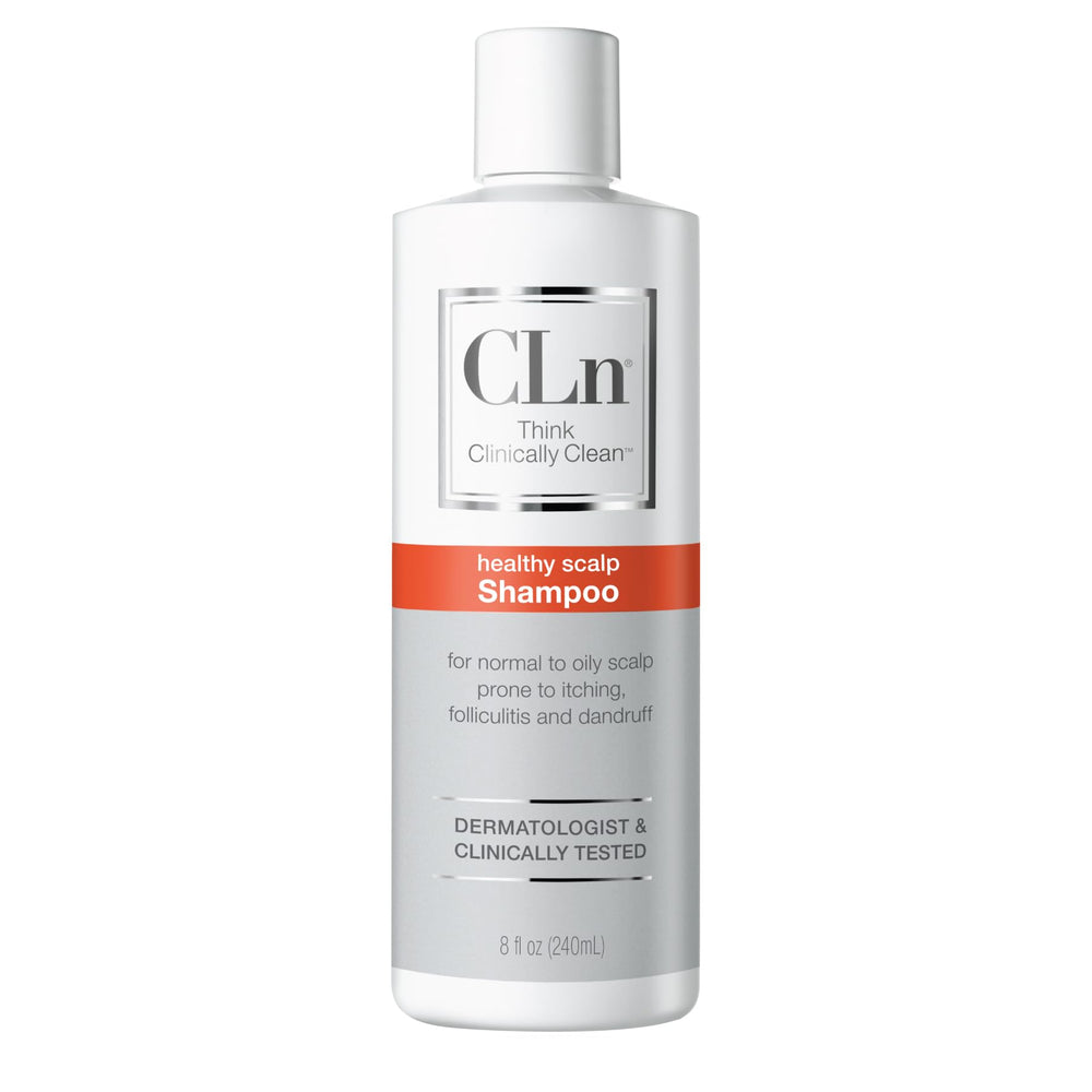 CLn Shampoing – bouteille clarifiante pour cuir chevelu.