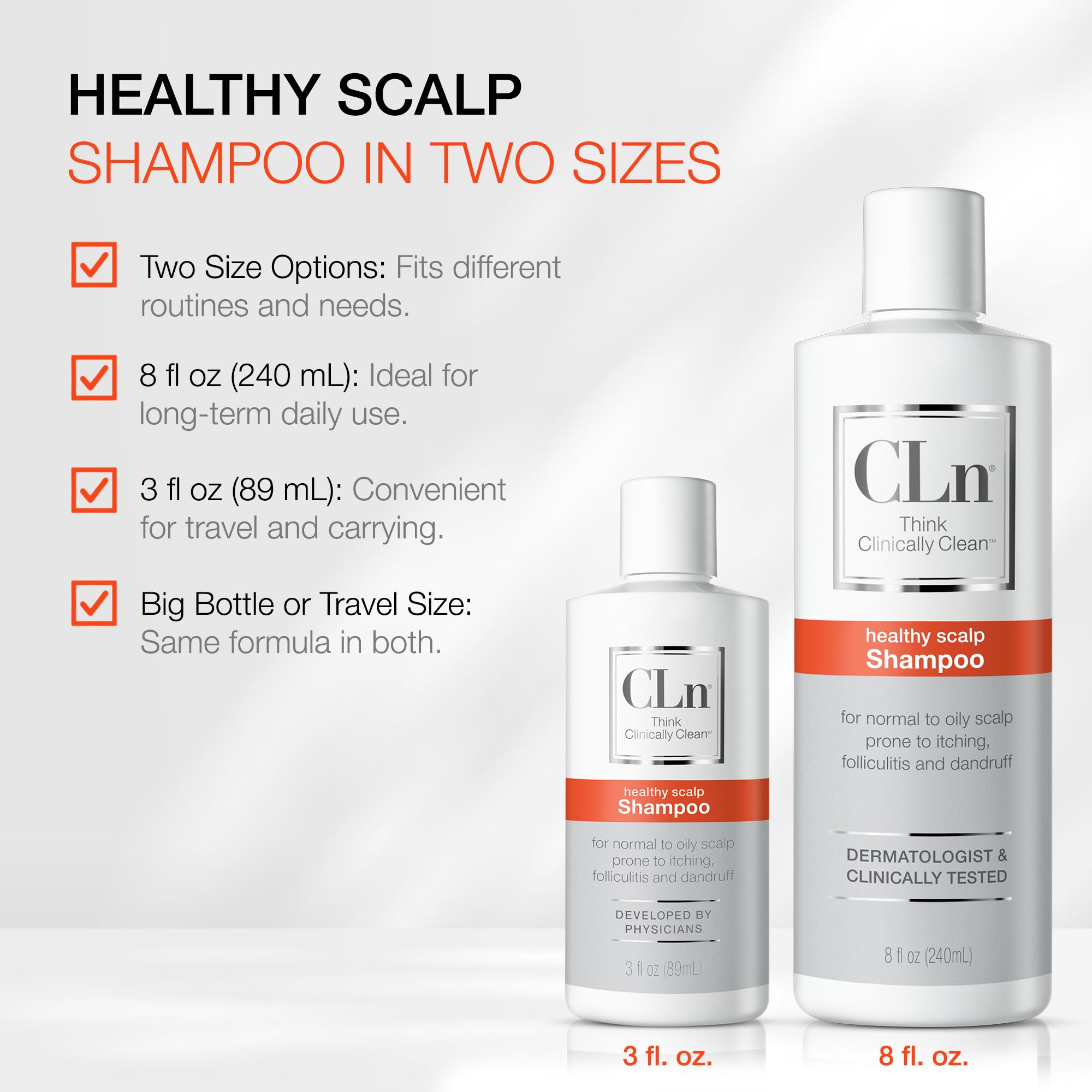 CLn Shampoing nettoyage profond - cheveux gras, sensation de propreté durable.