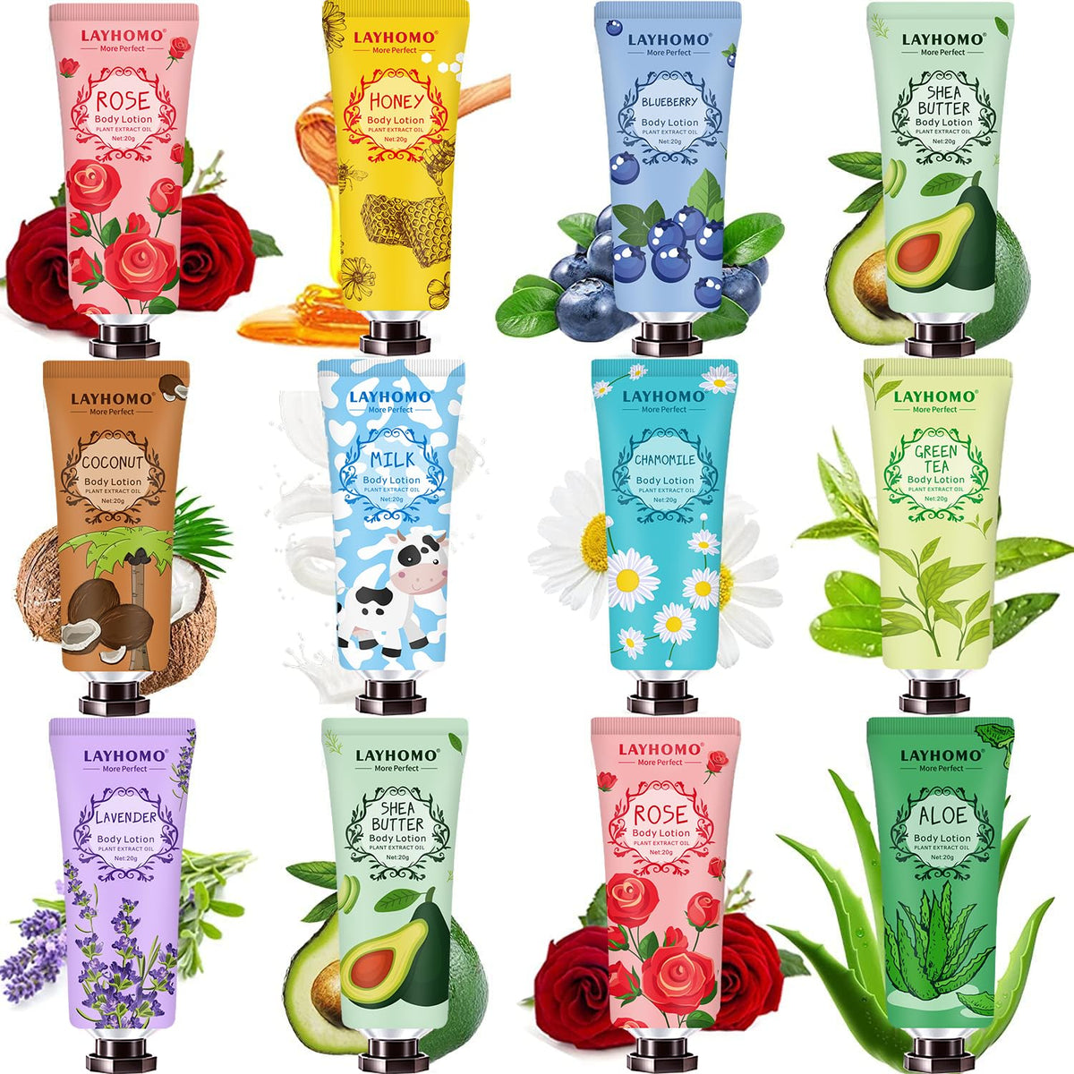 CLOTHES OF SKIN – ensemble 12-pack, hydratation pratique et parfums variés.