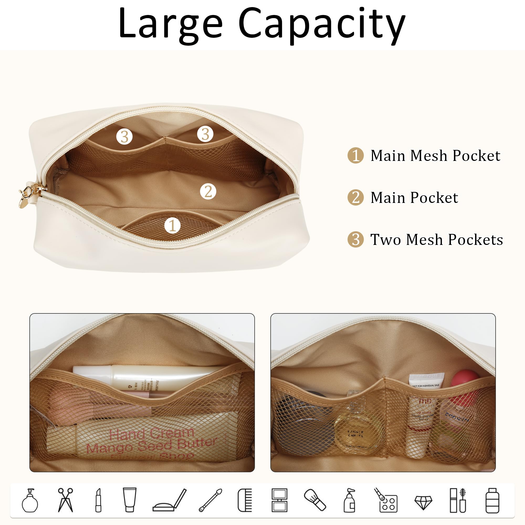 CLOUDWINGS sac cosmetiques et soins, voyage facile et pratique