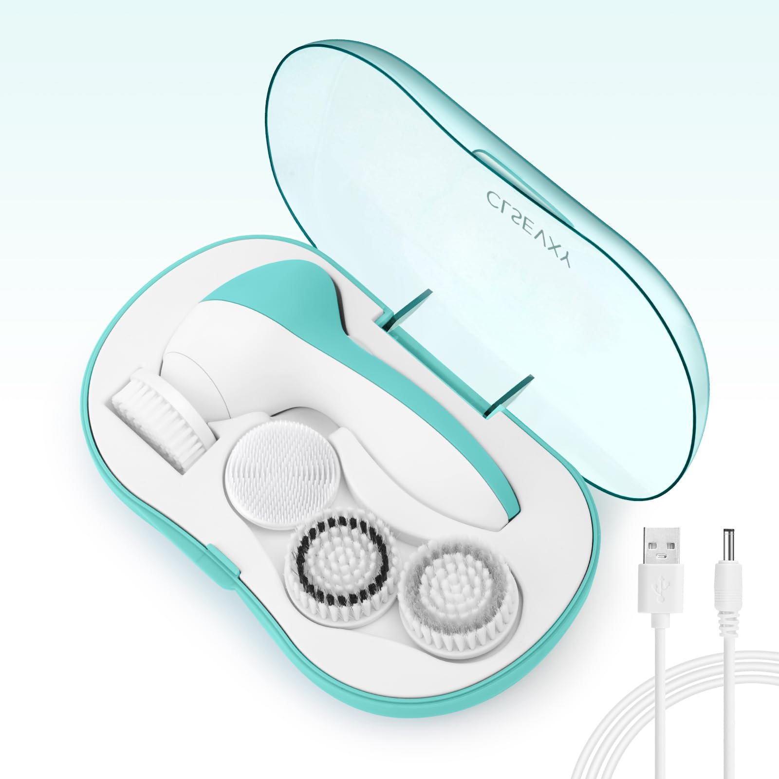 CLSEVXY brosse visage rechargeable – ensemble complet pour un teint frais