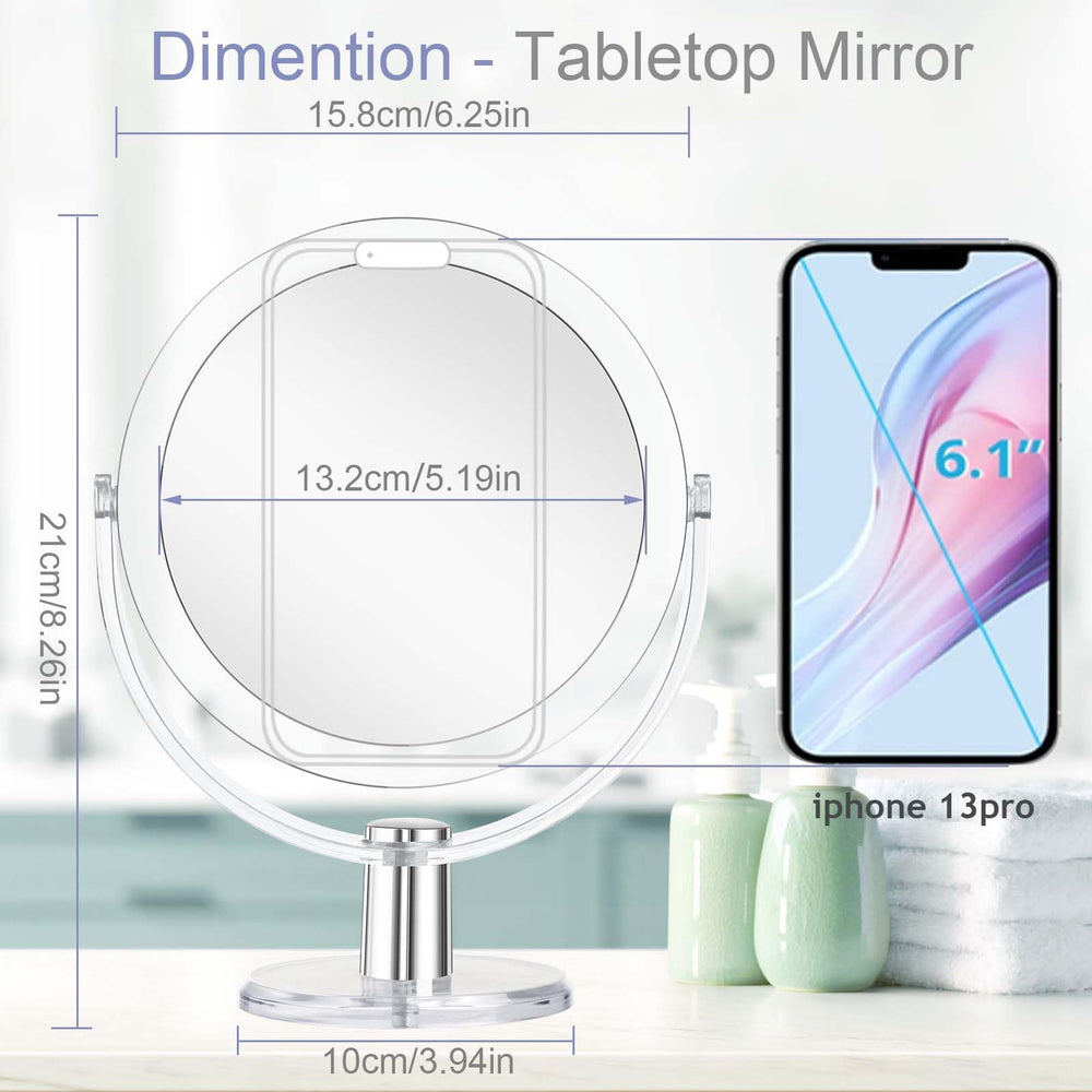 CLSEVXY Miroir base transparente et discrète sur bureau