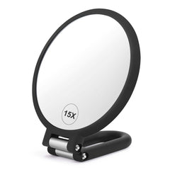 CLSEVXY Miroir principal double face 1x et 15x pour maquillage précis.
