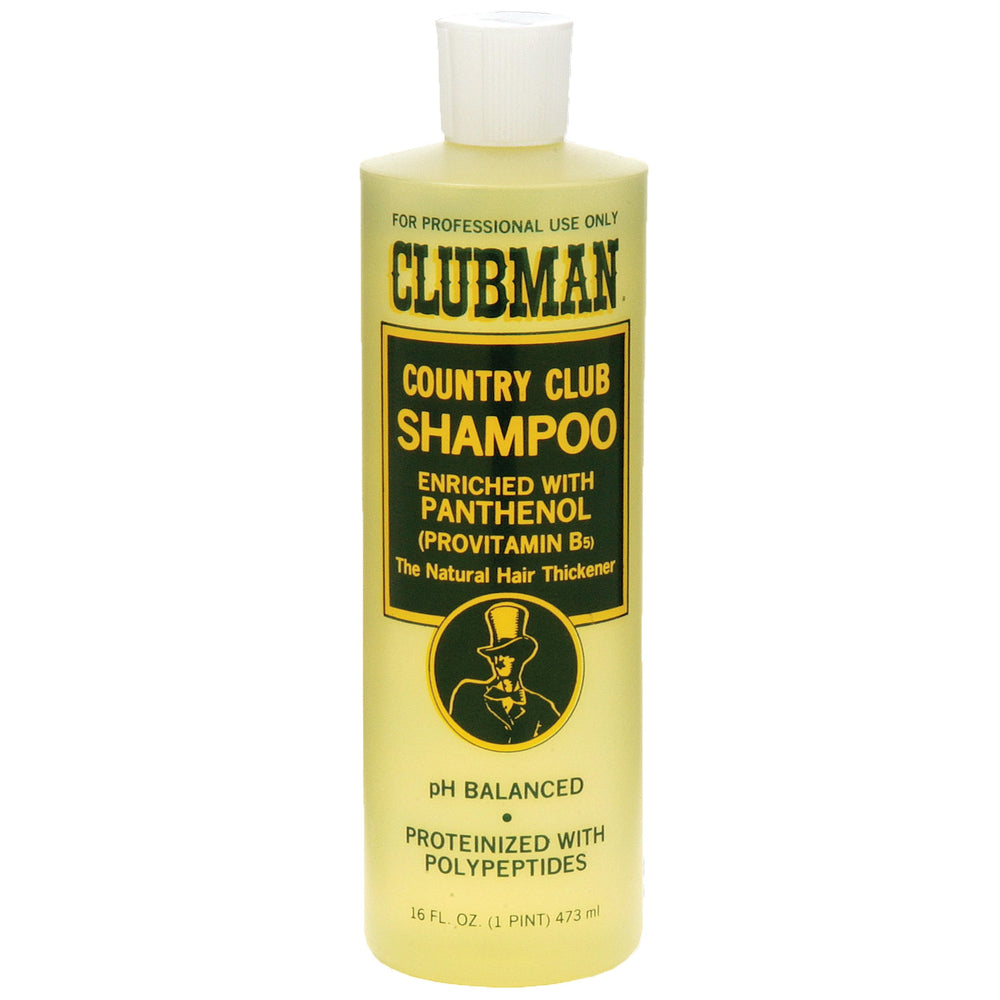 Clubman Country Club Shampoo: bouteille 16 oz prête pour l usage quotidien et les déplacements
