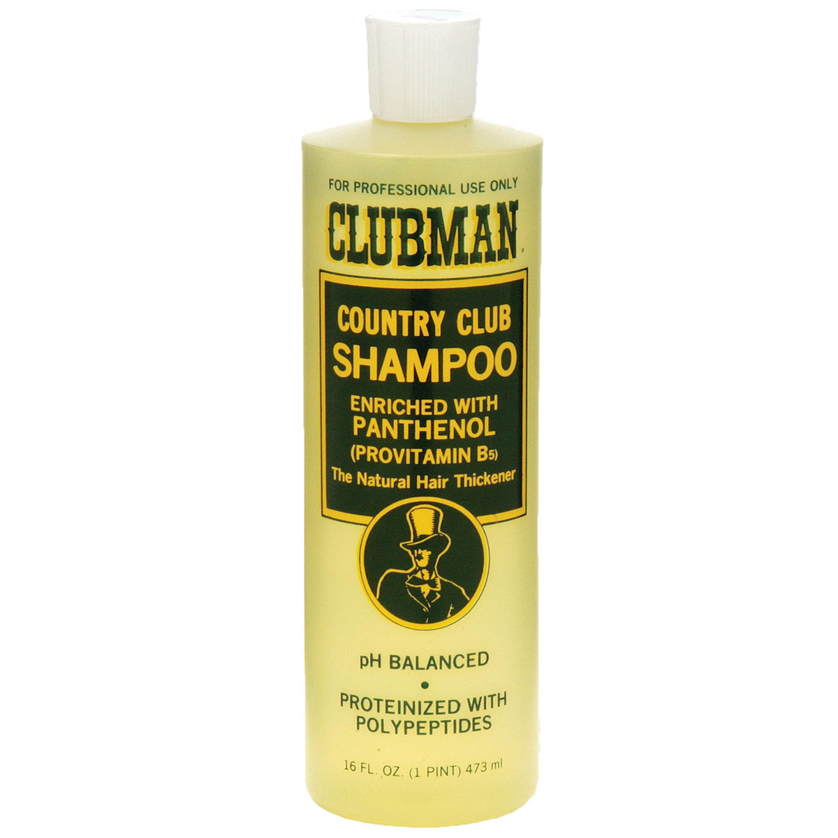 Clubman Country Club Shampoo: bouteille 16 oz prête pour l usage quotidien et les déplacements