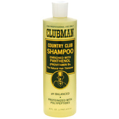 Clubman Country Club Shampoo: bouteille 16 oz prête pour l usage quotidien et les déplacements