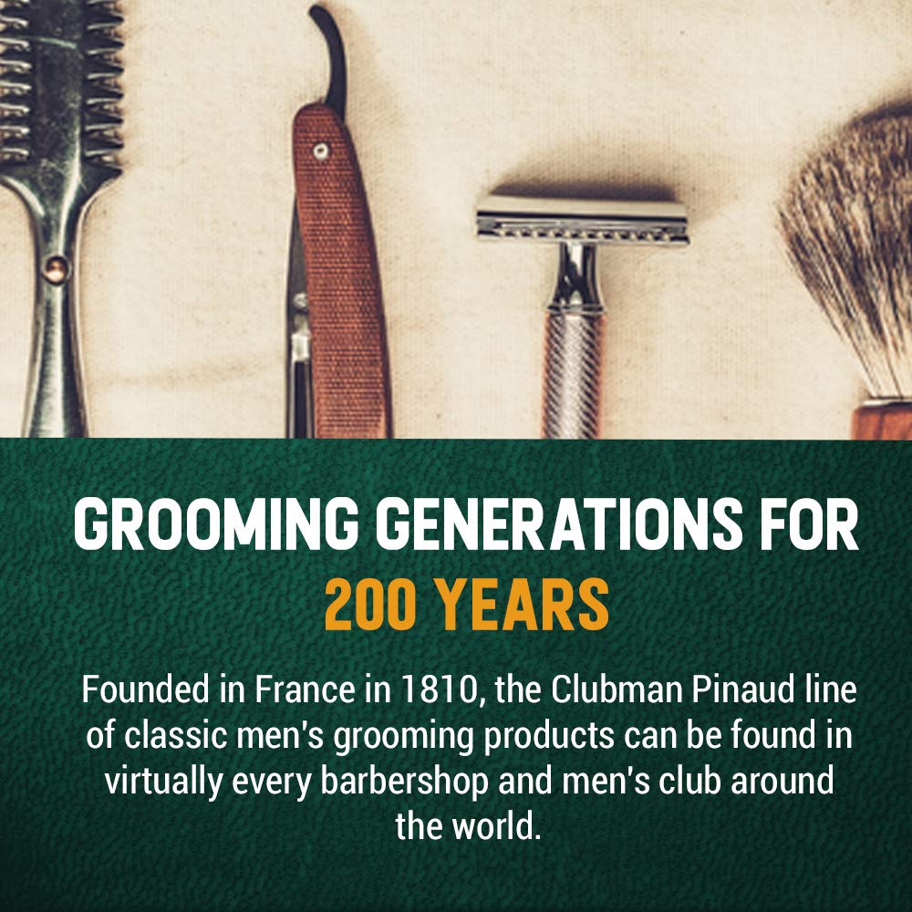 Clubman gel coiffant, identité visuelle valorisée sur le flacon.
