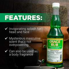 Parfum classique citrus-épic du Jeris Osage Rub.