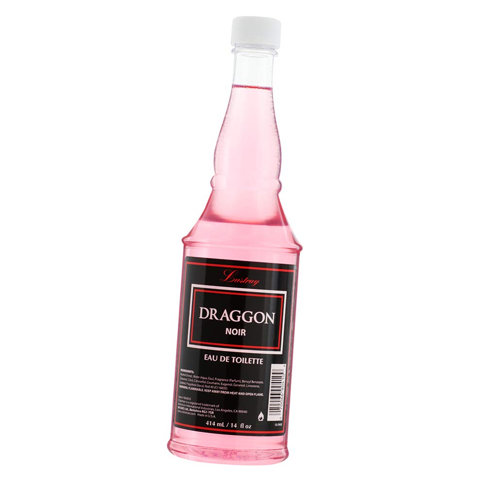 Clubman Lustray Draggon Noir – bouteille prête à apaiser après rasage.