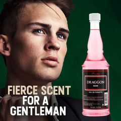 Clubman Lustray Draggon Noir – flacon en gros plan avec parfum frais.