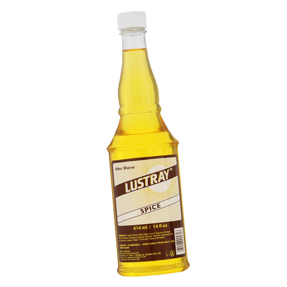 Clubman Lustray Épice – après-rasage bouteille 14 oz pour fraîcheur durable.