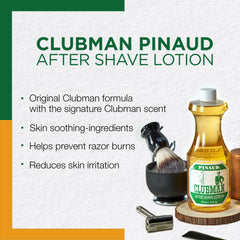 Clubman Pinaud arôme classique — parfum intemporel après rasage