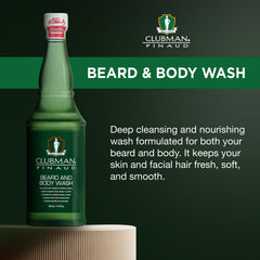Clubman Pinaud barbe propre et visage frais après lavage
