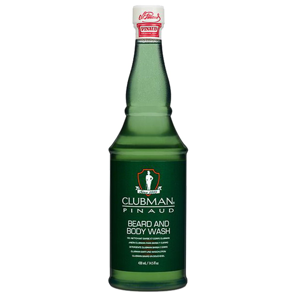 Clubman Pinaud bouteille-douche pour barbe et peau, nettoyage rafraîchissant