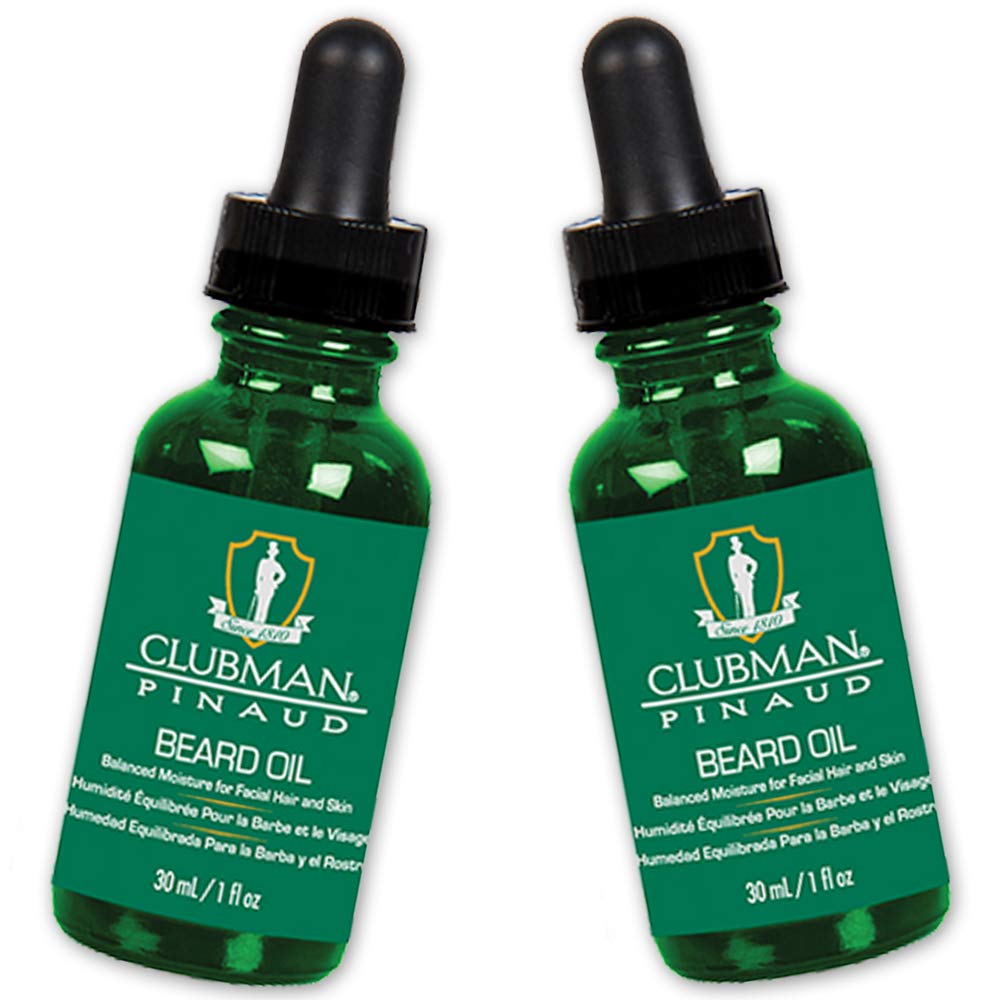 Clubman Pinaud Huile barbe — bouteille élégante et hydratation durable.