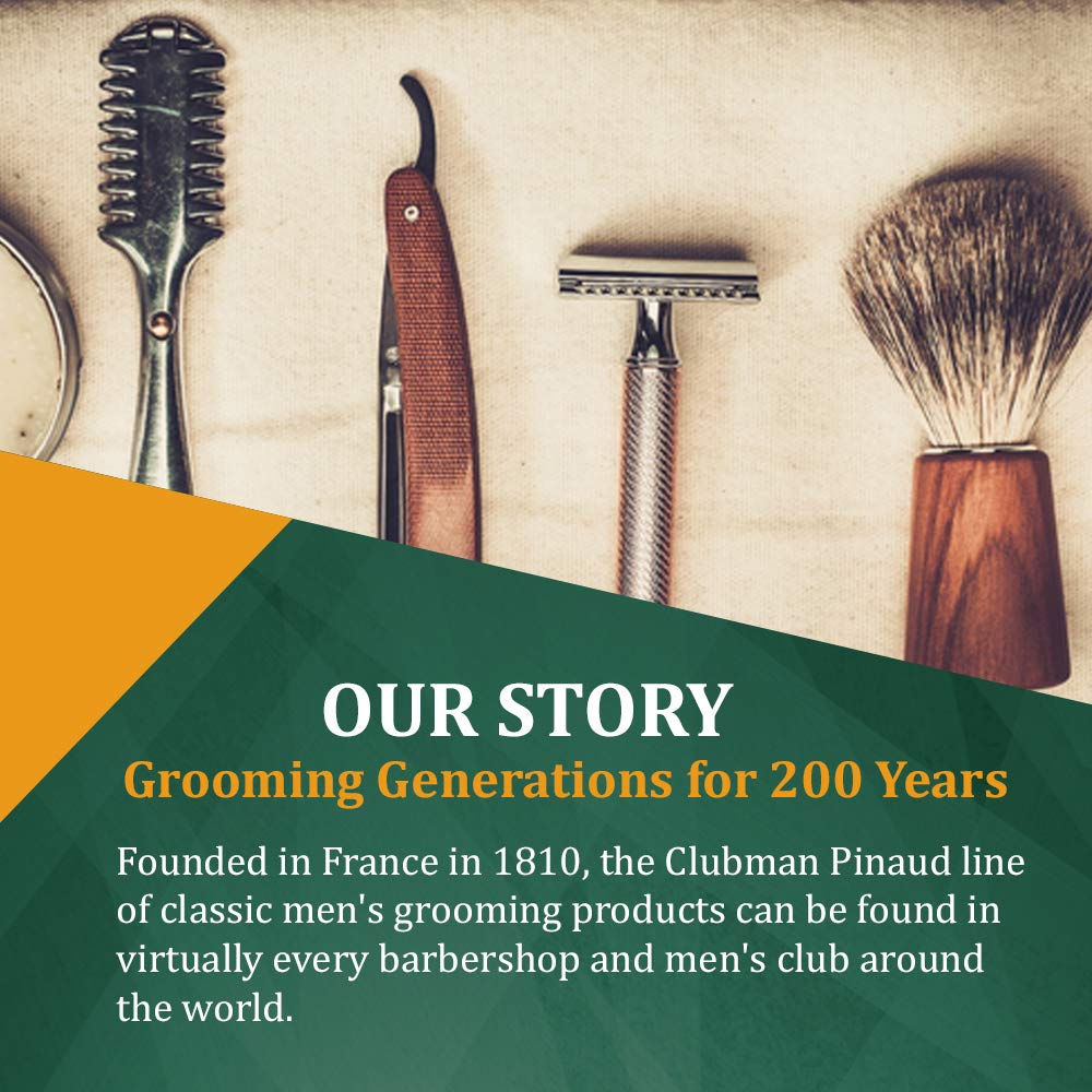 Clubman Pinaud Huile barbe — parfum discret et usage quotidien.