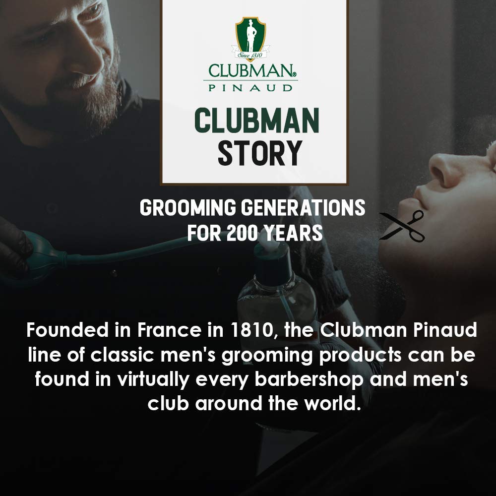 Conditionnement trio de Clubman Pinaud pour une utilisation prolongée