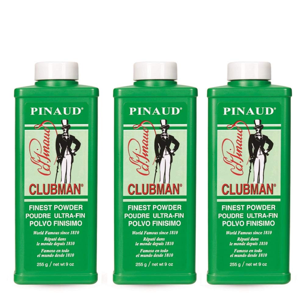 Clubman Pinaud Poudre Fine absorbante pour une peau sèche et confortable