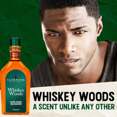 Clubman Reserve Whiskey Woods – apres-rasage apaisant pour peau propre et fraîche.